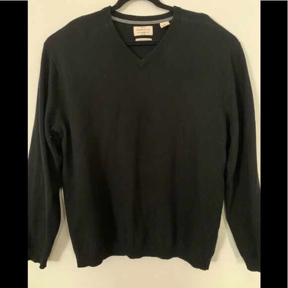 Weatherproof black merino/cashmere sweater, very elegant and warm, stylish, XL - Picture 1 of 7